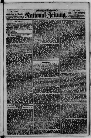 Nationalzeitung vom 13.08.1863