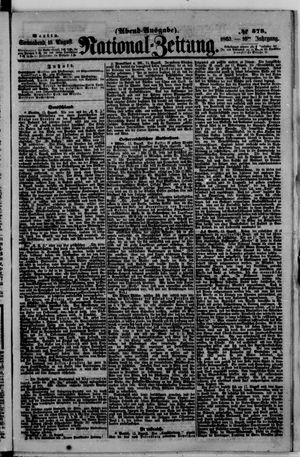 Nationalzeitung on Aug 15, 1863
