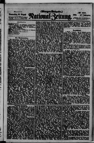 Nationalzeitung vom 20.08.1863