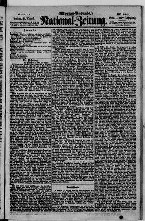 Nationalzeitung vom 21.08.1863