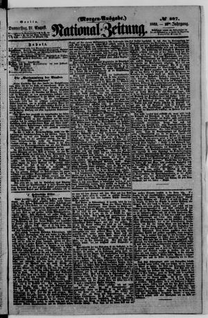 Nationalzeitung vom 27.08.1863