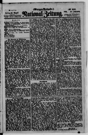 Nationalzeitung vom 28.08.1863