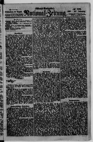 Nationalzeitung vom 29.08.1863