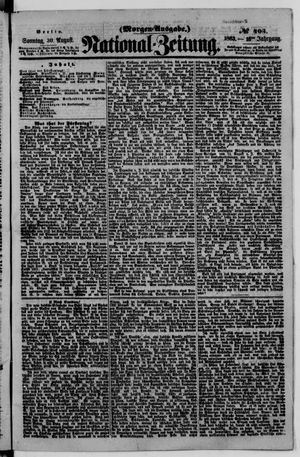 Nationalzeitung vom 30.08.1863
