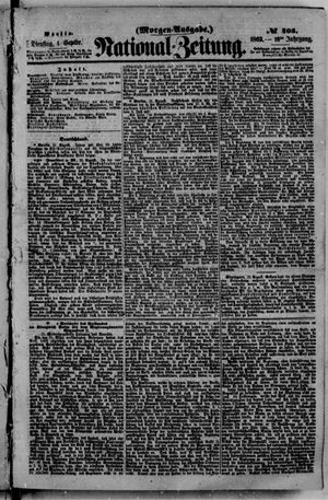 Nationalzeitung vom 01.09.1863