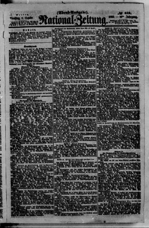 Nationalzeitung vom 08.09.1863