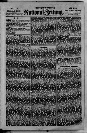 Nationalzeitung vom 09.09.1863