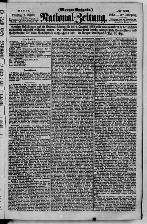 Nationalzeitung on Sep 15, 1863