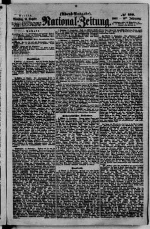Nationalzeitung vom 15.09.1863