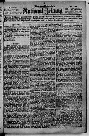 Nationalzeitung vom 22.09.1863