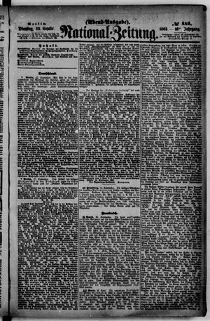 Nationalzeitung vom 22.09.1863