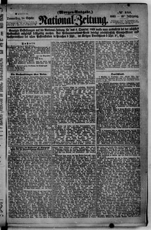 Nationalzeitung vom 24.09.1863