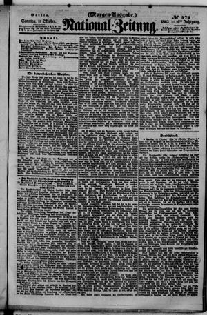 Nationalzeitung vom 11.10.1863