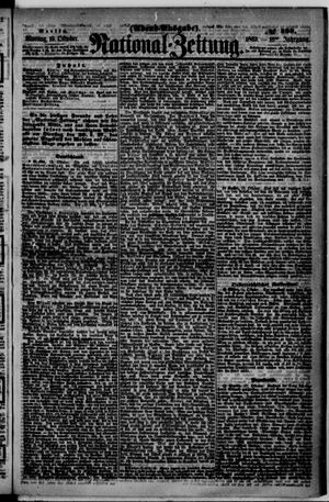 Nationalzeitung vom 19.10.1863