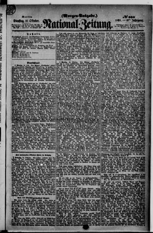 Nationalzeitung vom 27.10.1863