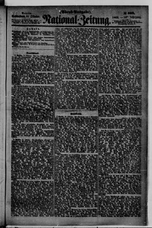 Nationalzeitung vom 31.10.1863