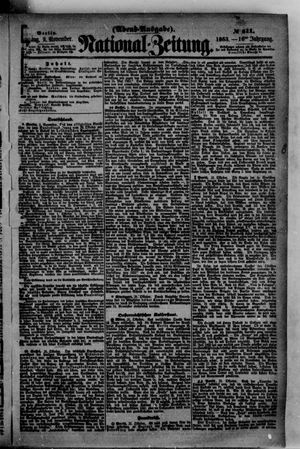Nationalzeitung vom 02.11.1863