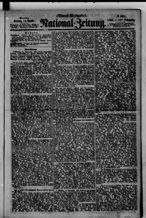 Nationalzeitung vom 13.11.1863