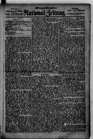 Nationalzeitung vom 19.11.1863