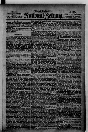 Nationalzeitung vom 23.11.1863