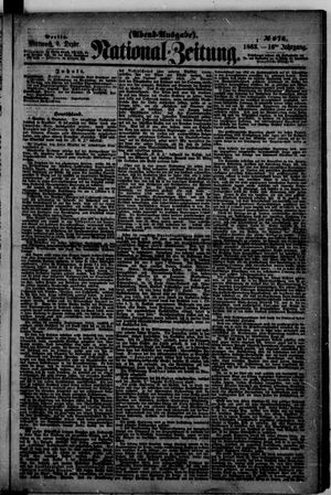 Nationalzeitung vom 09.12.1863