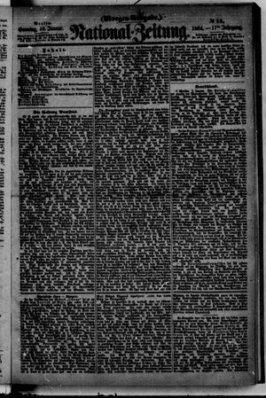 Nationalzeitung vom 10.01.1864