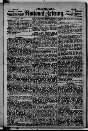 Nationalzeitung vom 13.01.1864