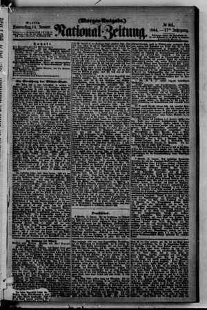 Nationalzeitung vom 14.01.1864