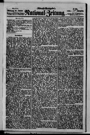 Nationalzeitung vom 20.01.1864
