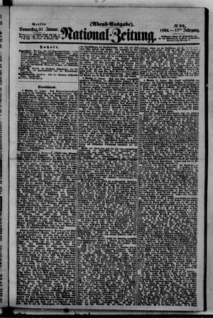 Nationalzeitung vom 21.01.1864