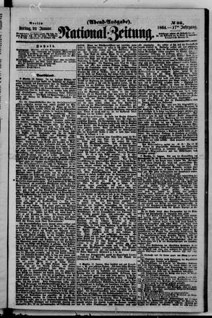 Nationalzeitung vom 22.01.1864