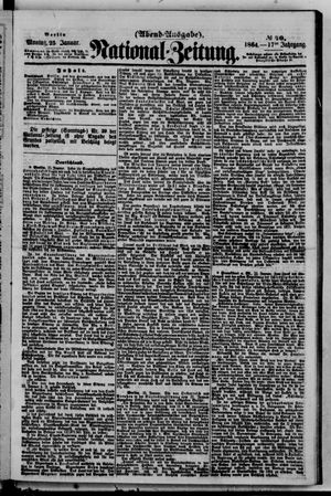 Nationalzeitung vom 25.01.1864