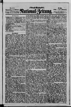 Nationalzeitung on Feb 18, 1864