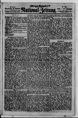Nationalzeitung vom 25.02.1864