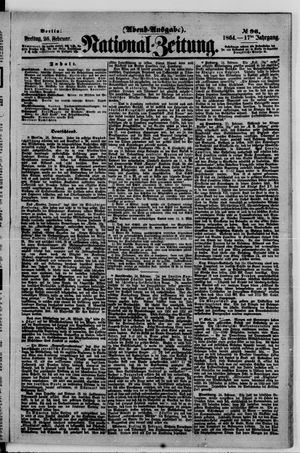 National-Zeitung vom 26.02.1864