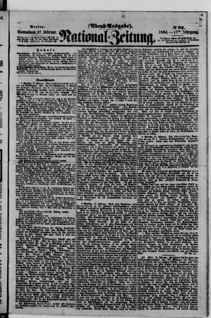 Nationalzeitung vom 27.02.1864