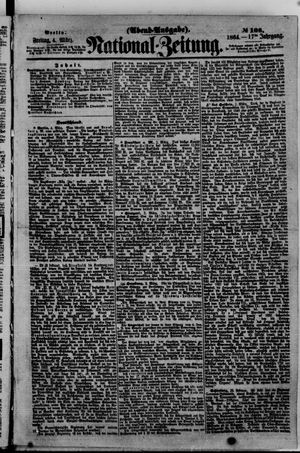Nationalzeitung vom 04.03.1864