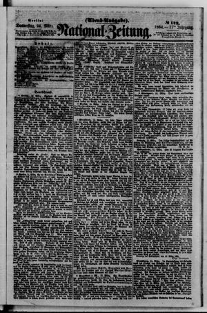 Nationalzeitung vom 24.03.1864