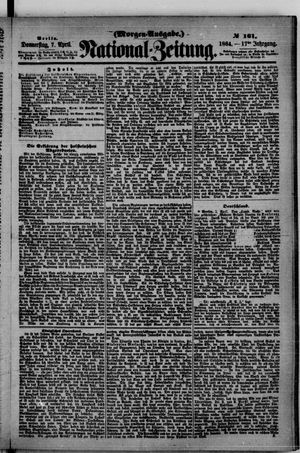 Nationalzeitung vom 07.04.1864