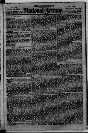 Nationalzeitung vom 22.04.1864