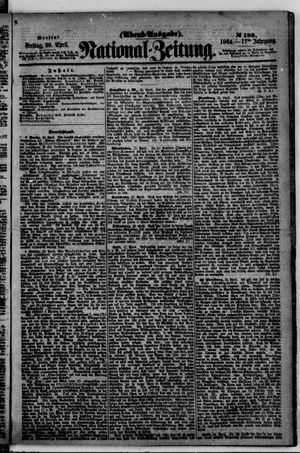 Nationalzeitung vom 29.04.1864