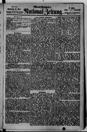 Nationalzeitung vom 25.05.1864