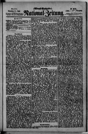 Nationalzeitung vom 11.07.1864