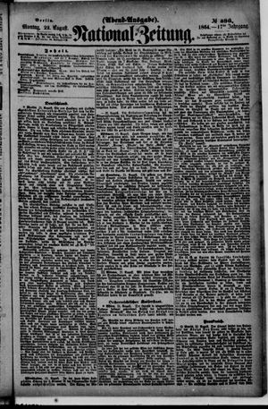 Nationalzeitung vom 22.08.1864