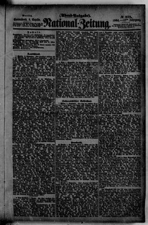 Nationalzeitung vom 03.09.1864
