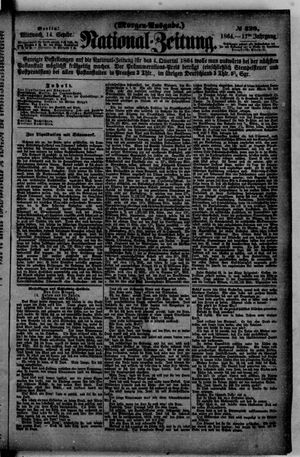 Nationalzeitung vom 14.09.1864