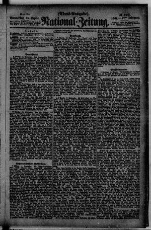 Nationalzeitung vom 15.09.1864