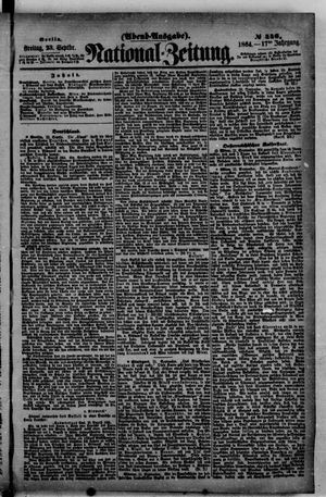 Nationalzeitung vom 23.09.1864