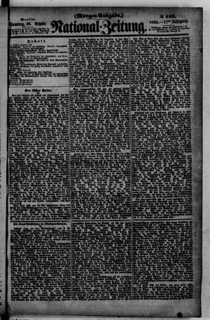Nationalzeitung vom 25.09.1864