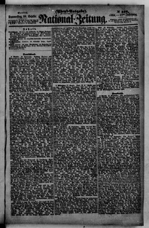 Nationalzeitung vom 29.09.1864